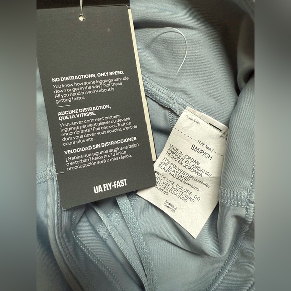 Under Armour Women’s Size S UA Fly-Fast Ankle High Rise Blue New Tight Leggins - Picture 7 of 16